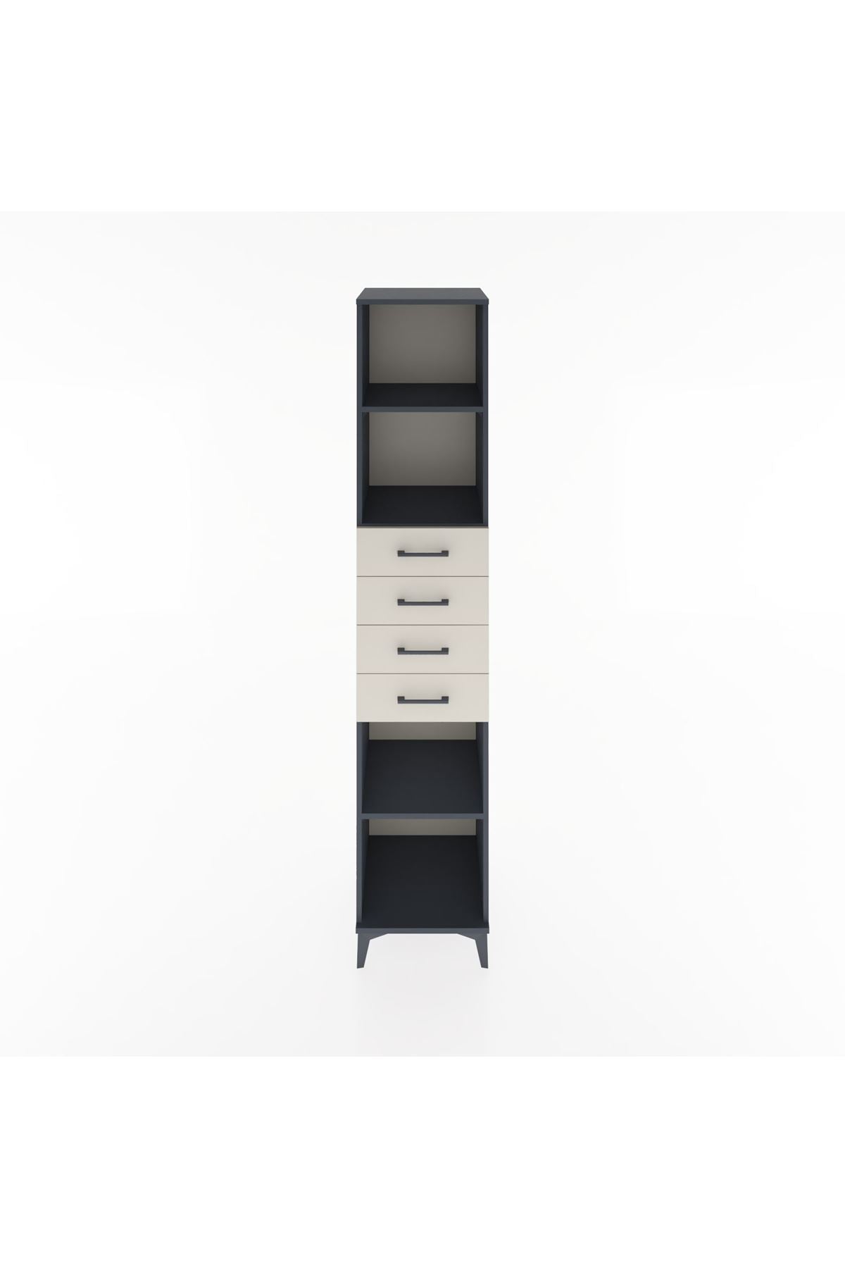 Hyperion Dolap 3 Raflı 4 Çekmeceli 44x44x221 - S61M244V4B