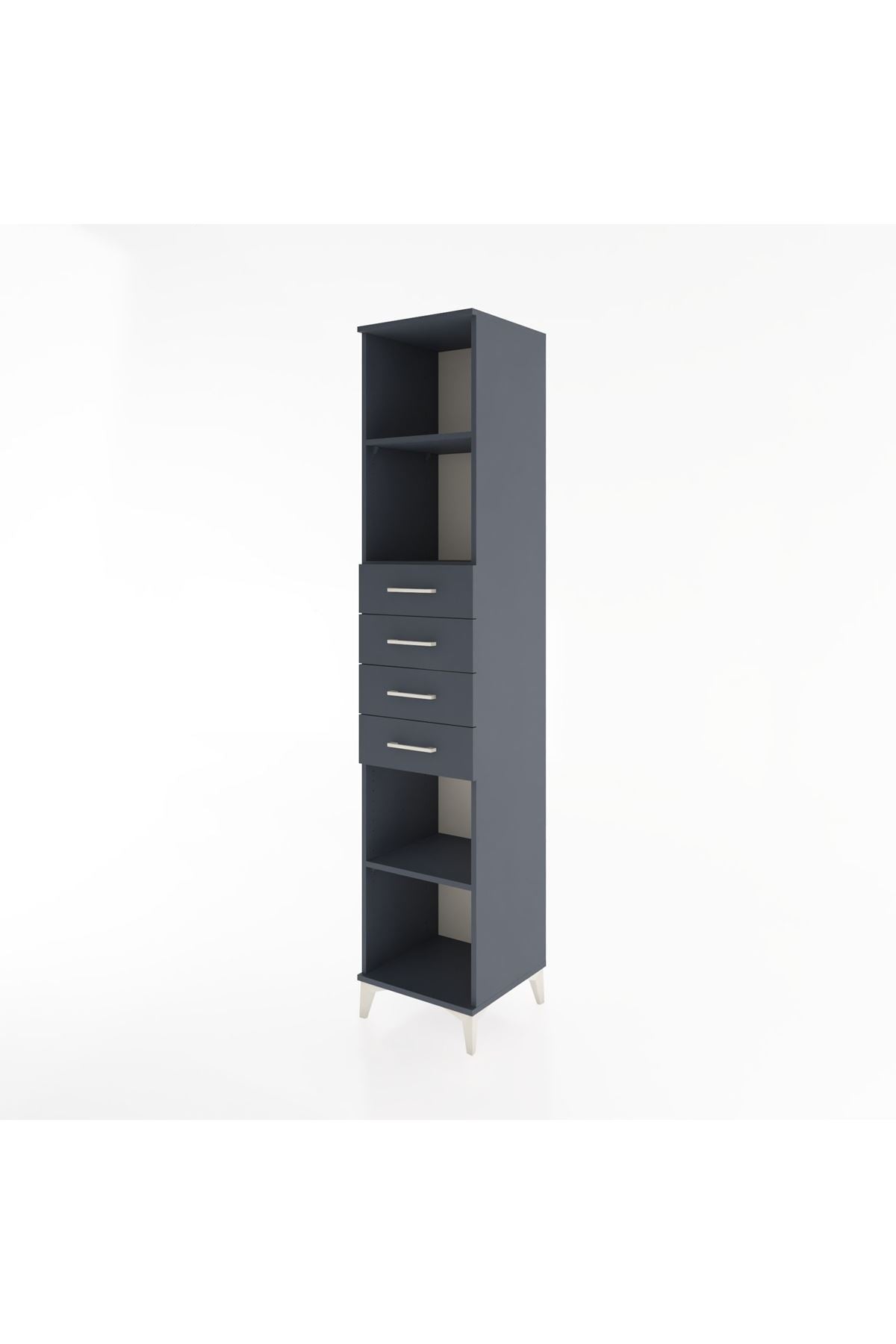 Hyperion Dolap 3 Raflı 4 Çekmeceli 44x44x221 - S61M244V5B