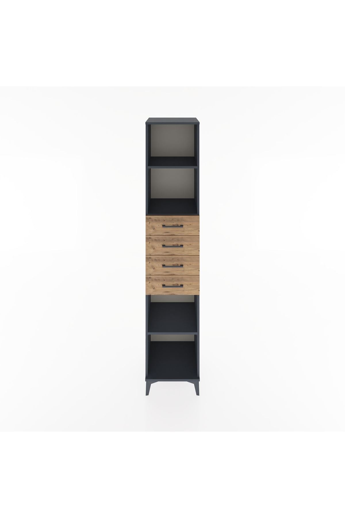 Hyperion Dolap 3 Raflı 4 Çekmeceli 44x44x221 - S61M244V6B