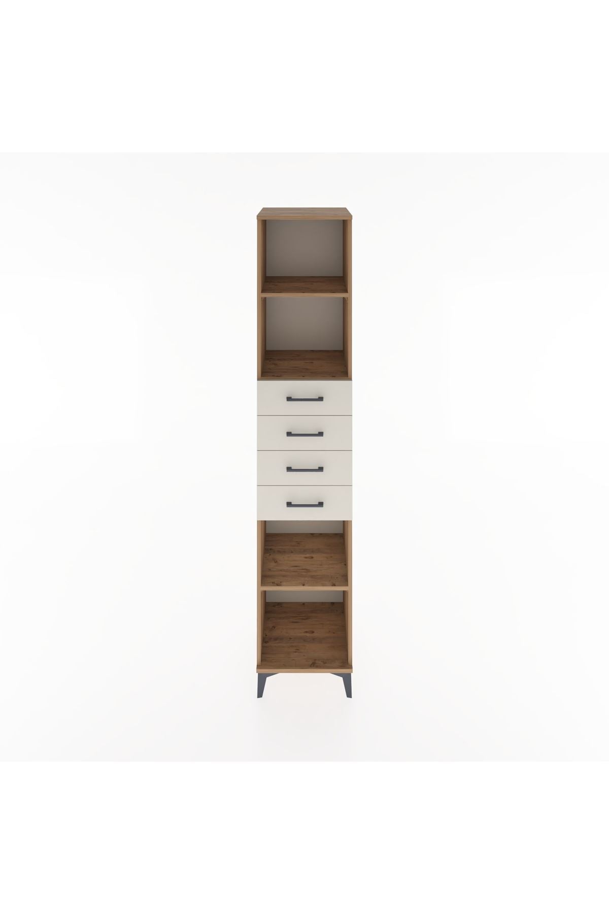 Hyperion Dolap 3 Raflı 4 Çekmeceli 44x44x221 - S61M244V7B