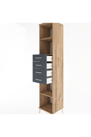 Hyperion Dolap 3 Raflı 4 Çekmeceli 44x44x221 - S61M244V8B