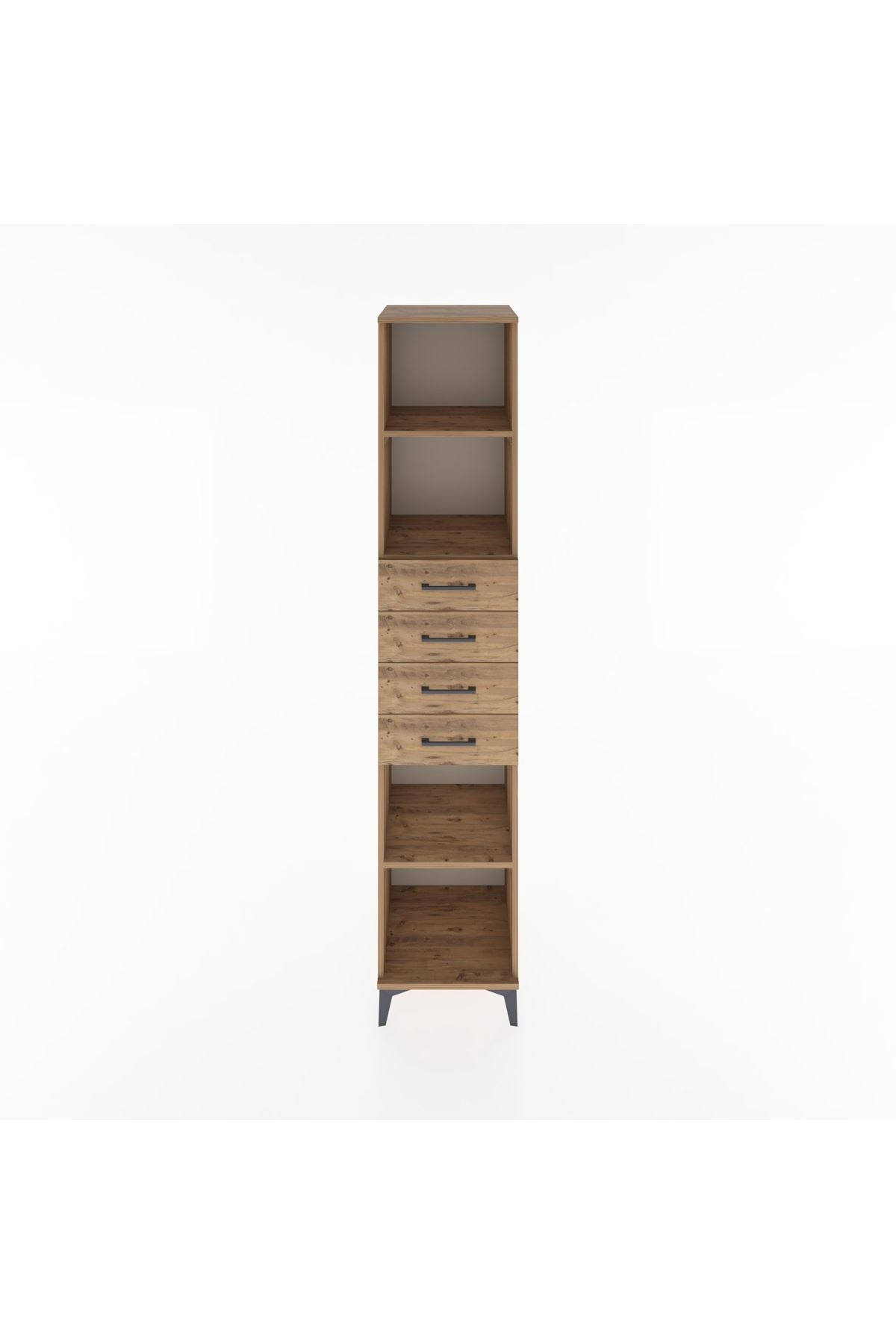 Hyperion Dolap 3 Raflı 4 Çekmeceli 44x44x221 - S61M244V9B