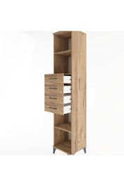 Hyperion Dolap 3 Raflı 4 Çekmeceli 44x44x221 - S61M244V9B