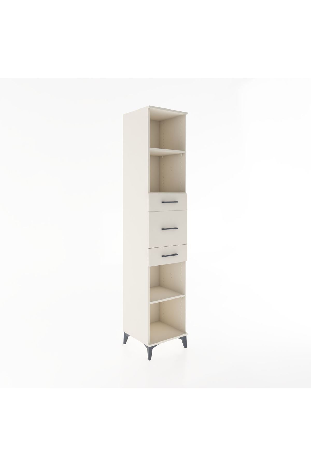 Hyperion Dolap 3 Raflı 3 Çekmeceli 44x44x221 - S61M245V1B