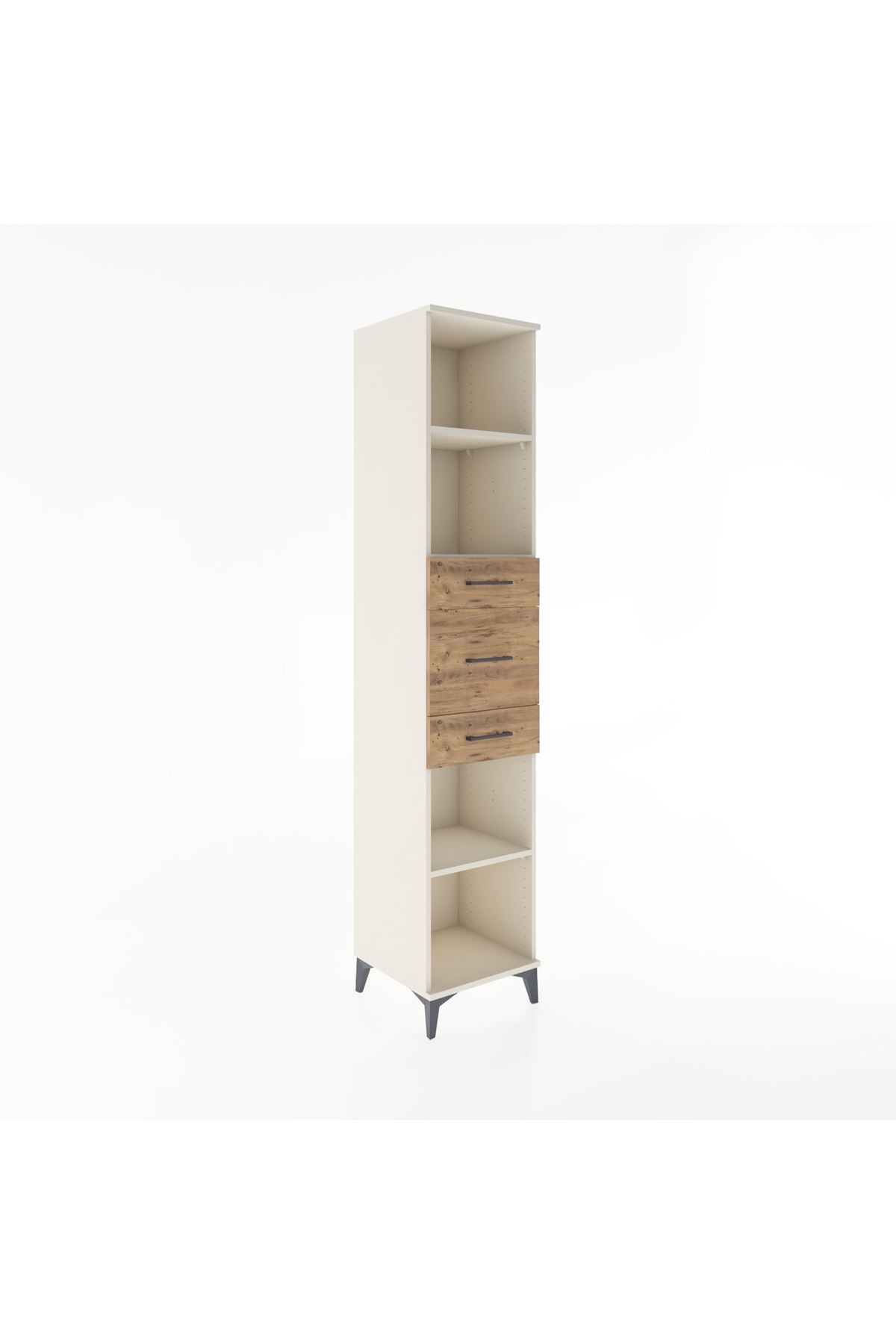 Hyperion Dolap 3 Raflı 3 Çekmeceli 44x44x221 - S61M245V3B