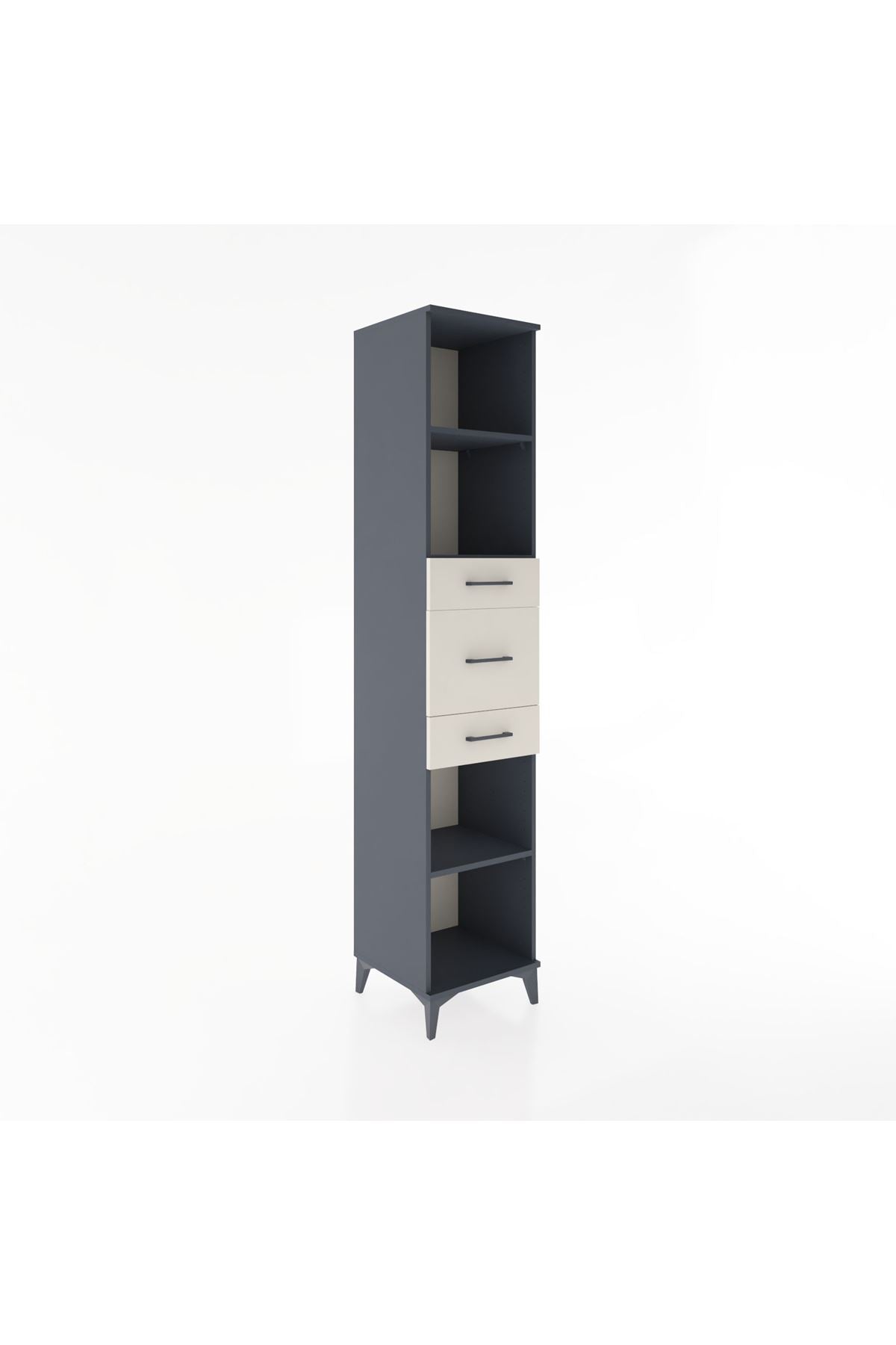 Hyperion Dolap 3 Raflı 3 Çekmeceli 44x44x221 - S61M245V4B