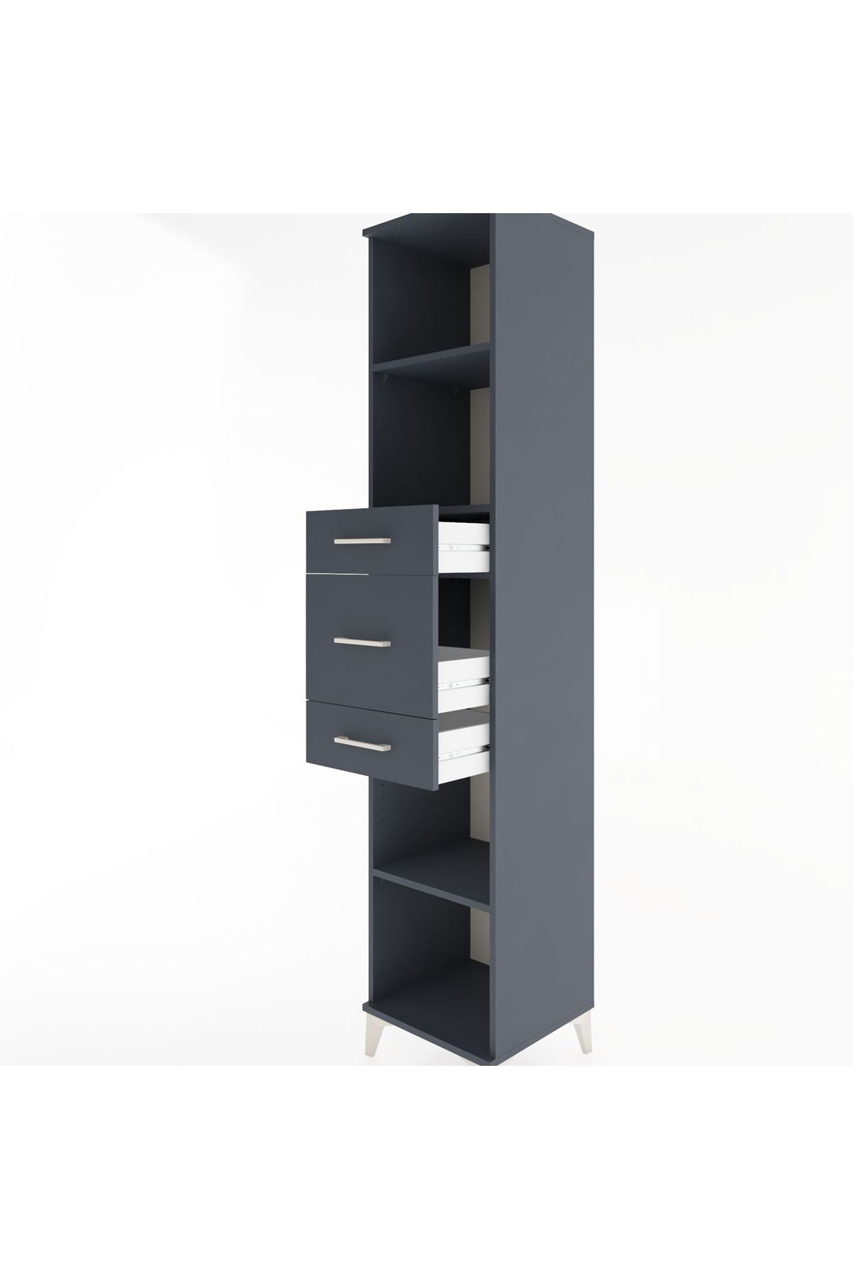 Hyperion Dolap 3 Raflı 3 Çekmeceli 44x44x221 - S61M245V5B