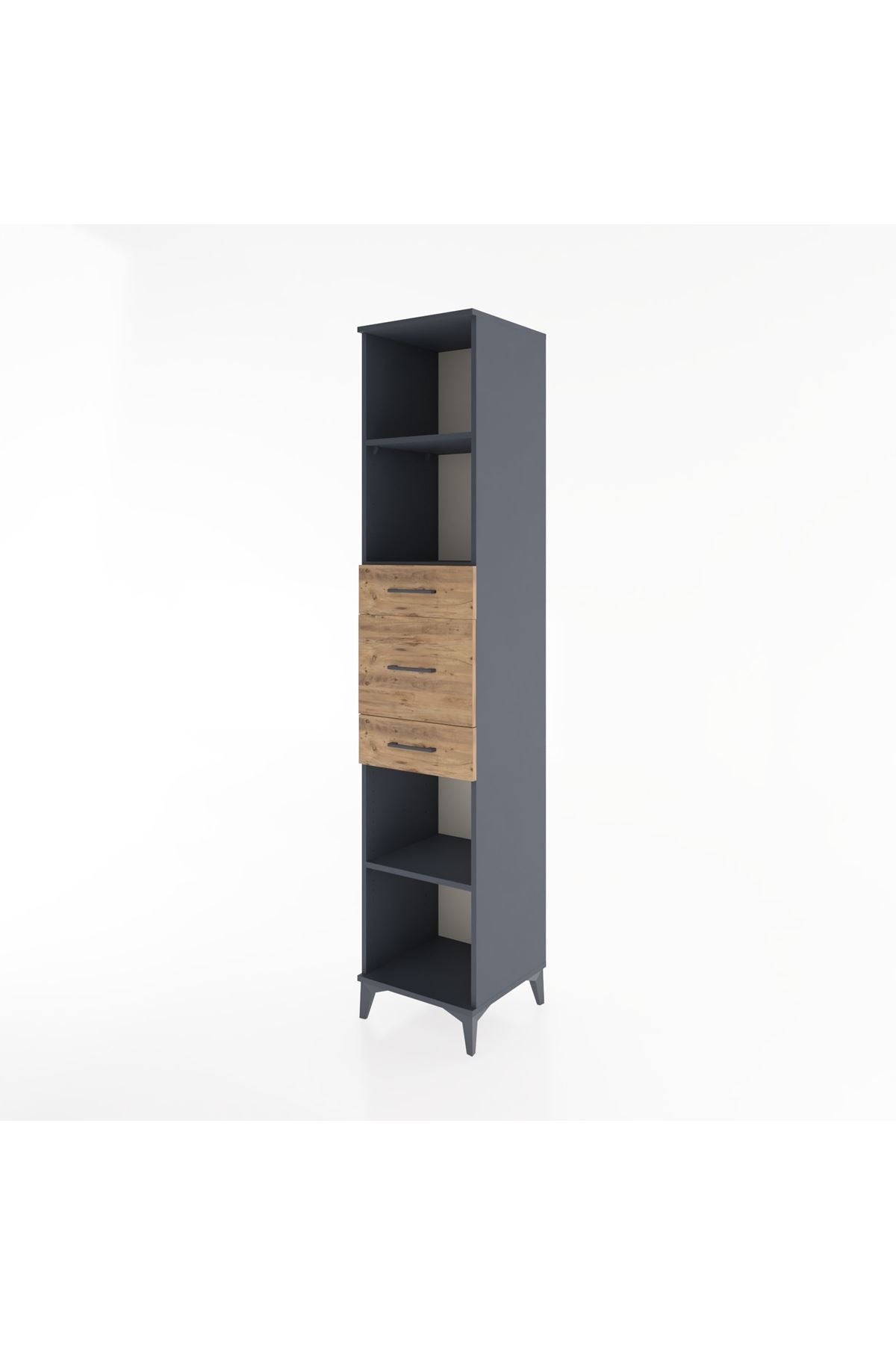 Hyperion Dolap 3 Raflı 3 Çekmeceli 44x44x221 - S61M245V6B