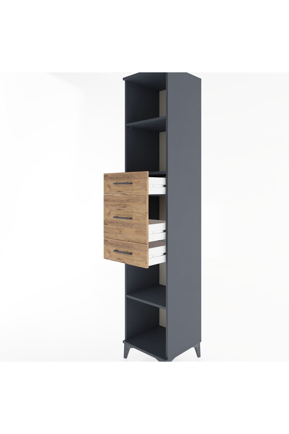 Hyperion Dolap 3 Raflı 3 Çekmeceli 44x44x221 - S61M245V6B