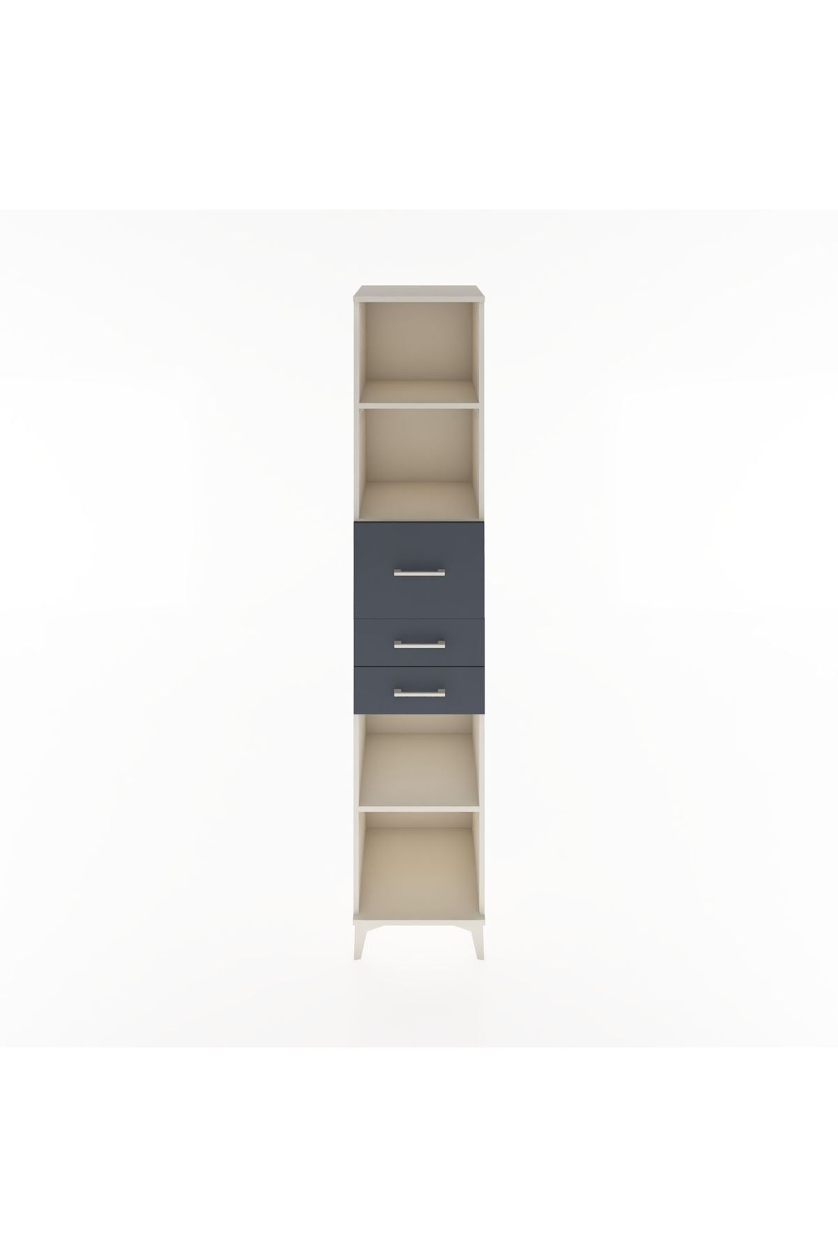 Hyperion Dolap 4 Raflı 3 Çekmeceli 44x44x221 - S61M246V2B