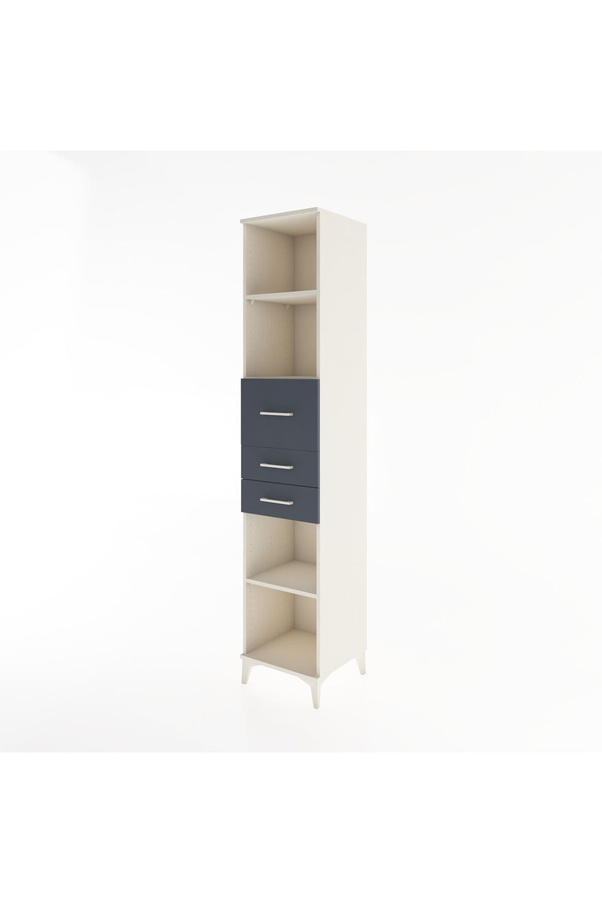 Hyperion Dolap 4 Raflı 3 Çekmeceli 44x44x221 - S61M246V2B