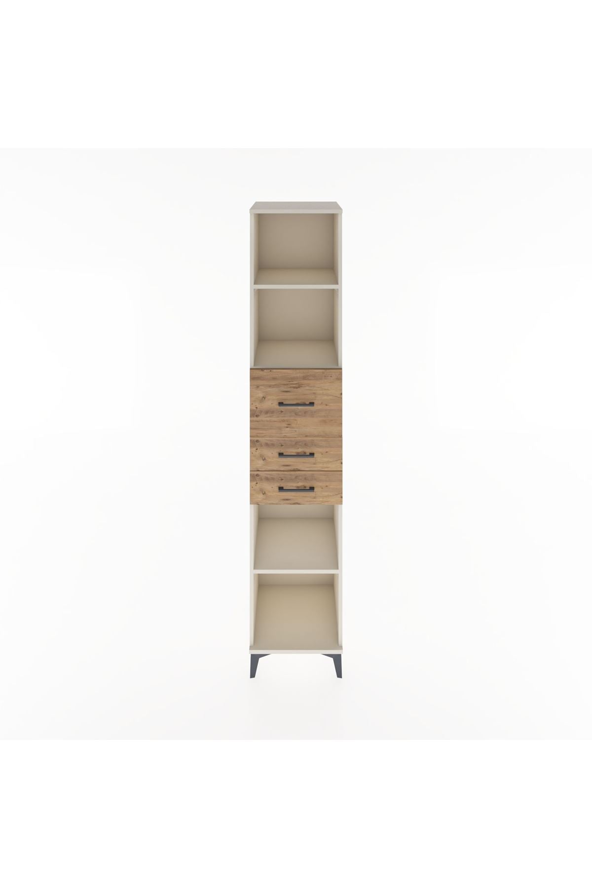 Hyperion Dolap 4 Raflı 3 Çekmeceli 44x44x221 - S61M246V3B