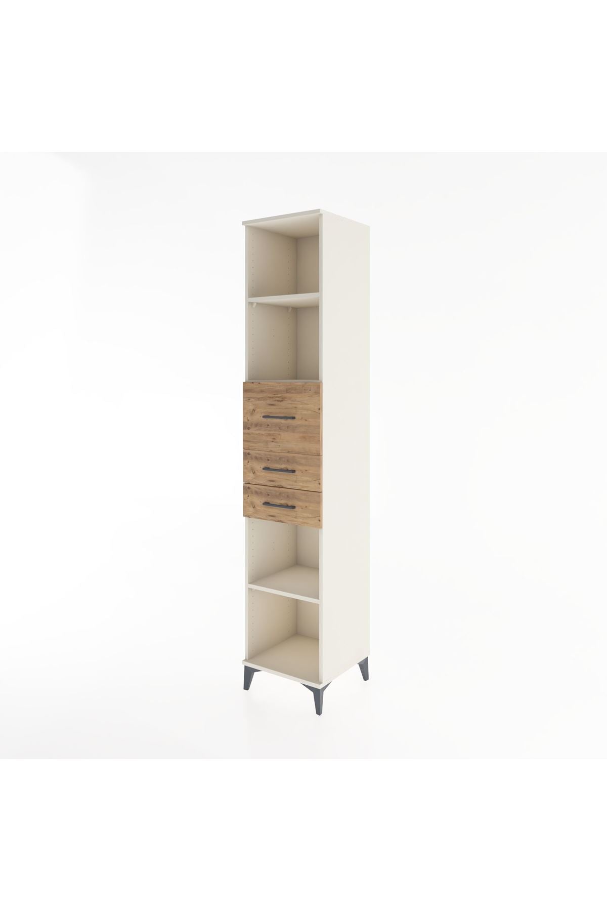 Hyperion Dolap 4 Raflı 3 Çekmeceli 44x44x221 - S61M246V3B