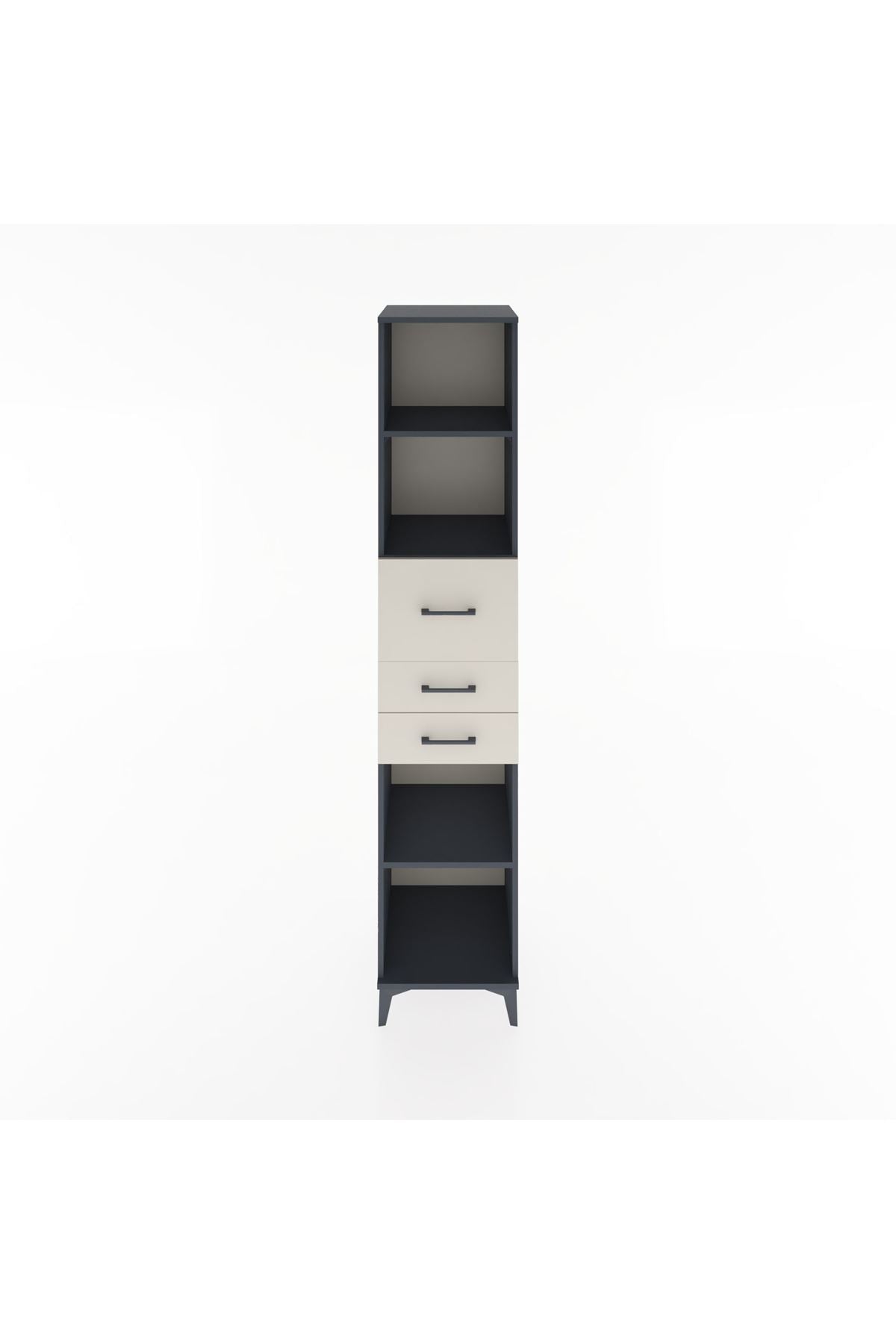 Hyperion Dolap 4 Raflı 3 Çekmeceli 44x44x221 - S61M246V4B