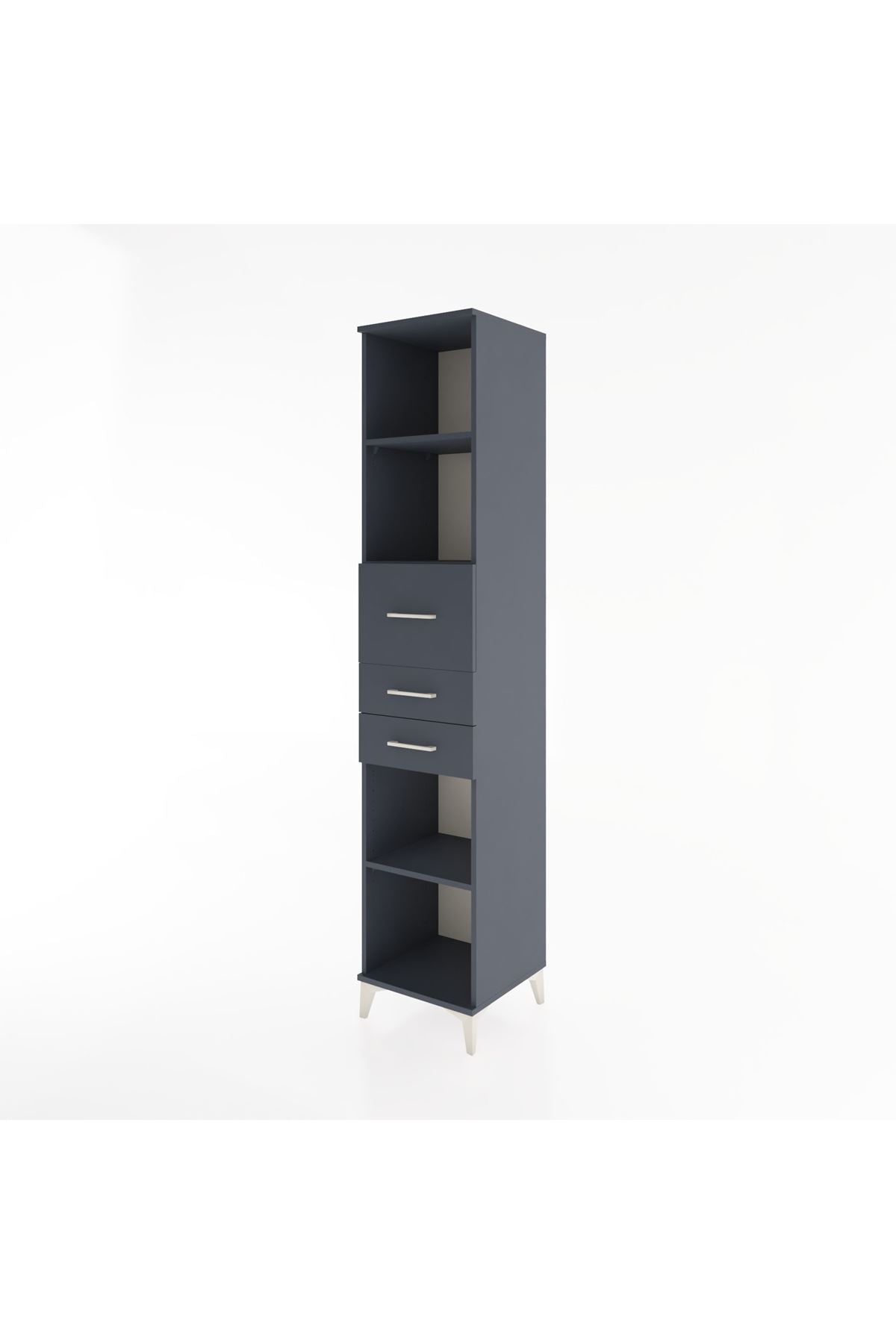 Hyperion Dolap 4 Raflı 3 Çekmeceli 44x44x221 - S61M246V5B