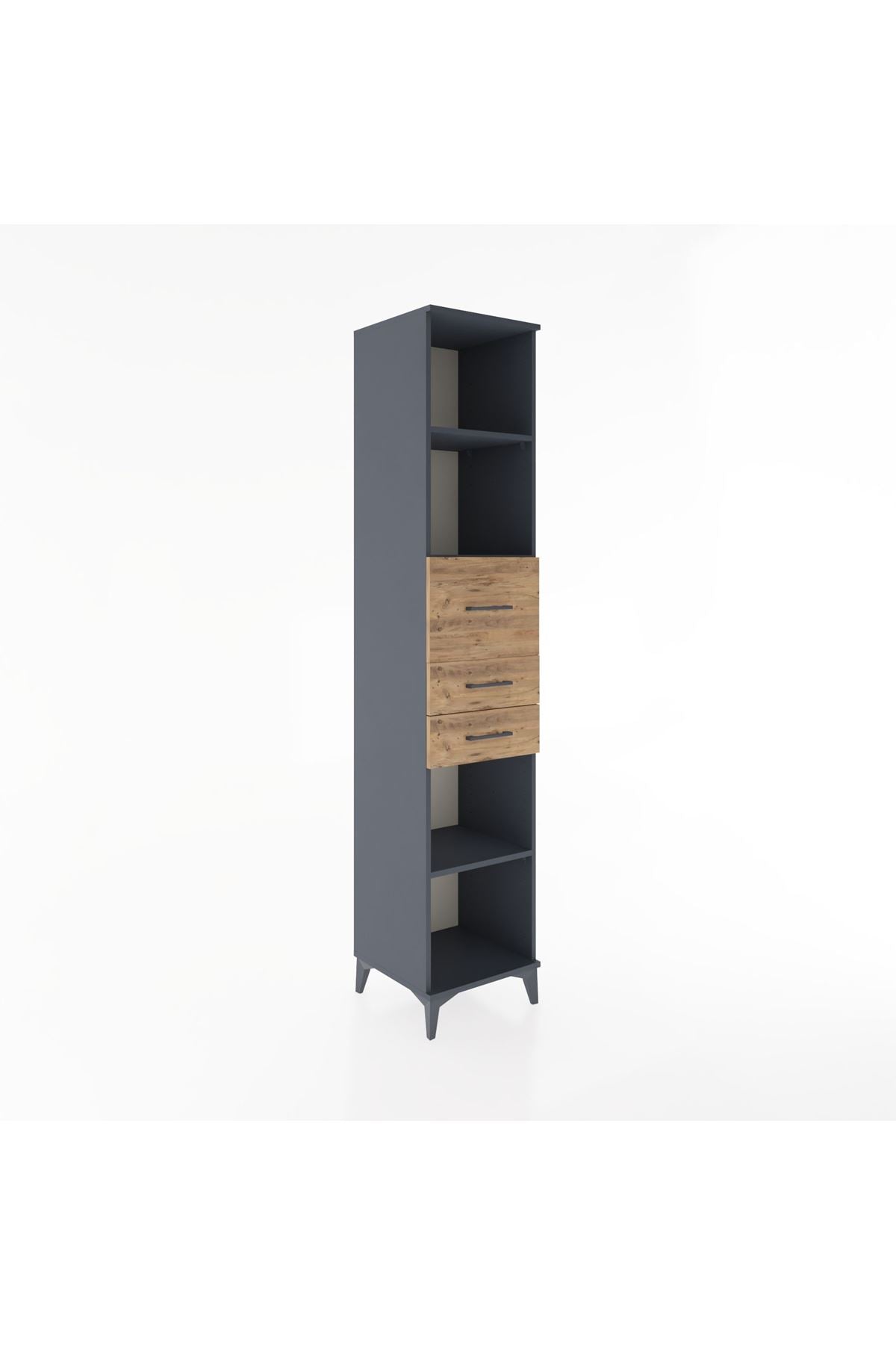 Hyperion Dolap 4 Raflı 3 Çekmeceli 44x44x221 - S61M246V6B