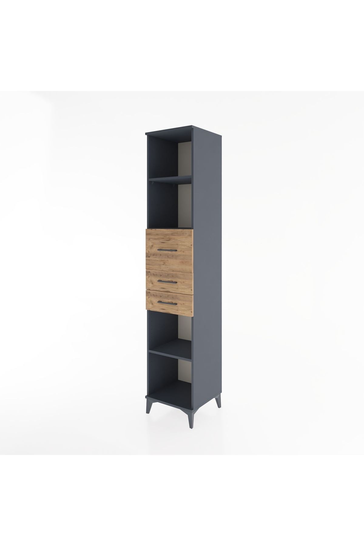 Hyperion Dolap 4 Raflı 3 Çekmeceli 44x44x221 - S61M246V6B