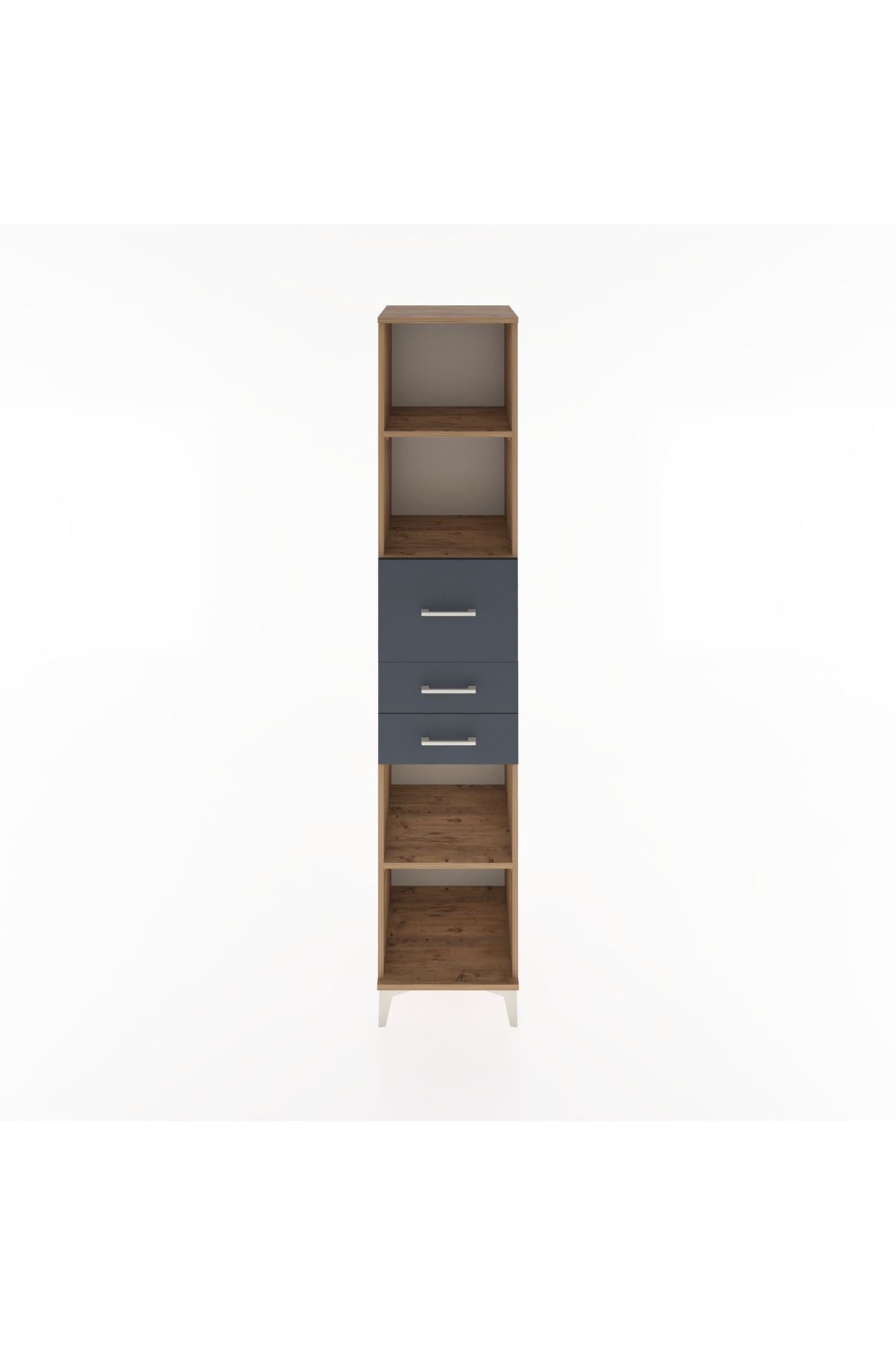 Hyperion Dolap 4 Raflı 3 Çekmeceli 44x44x221 - S61M246V8B