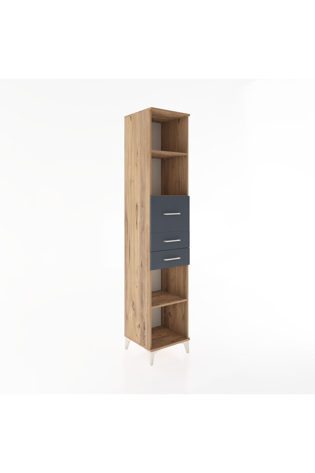 Hyperion Dolap 4 Raflı 3 Çekmeceli 44x44x221 - S61M246V8B