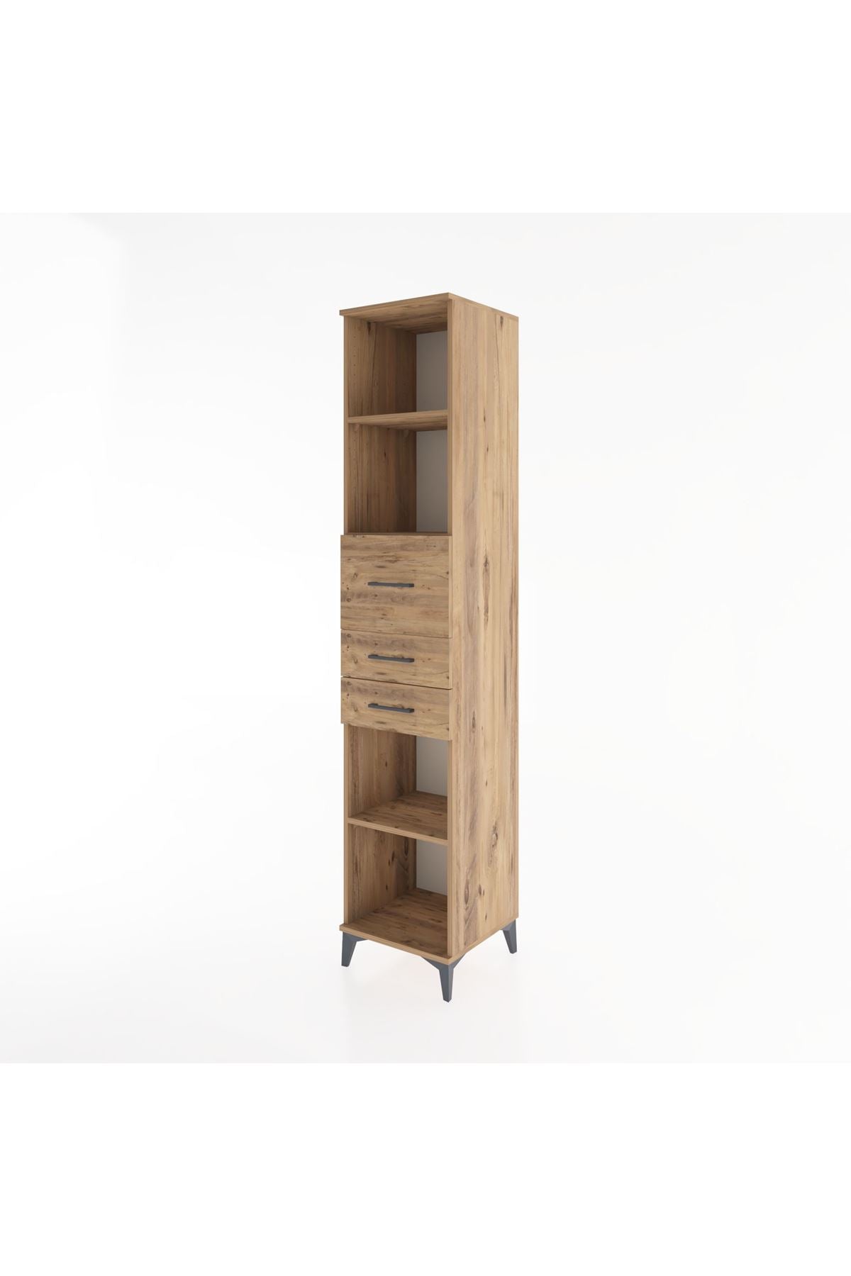 Hyperion Dolap 4 Raflı 3 Çekmeceli 44x44x221 - S61M246V9B