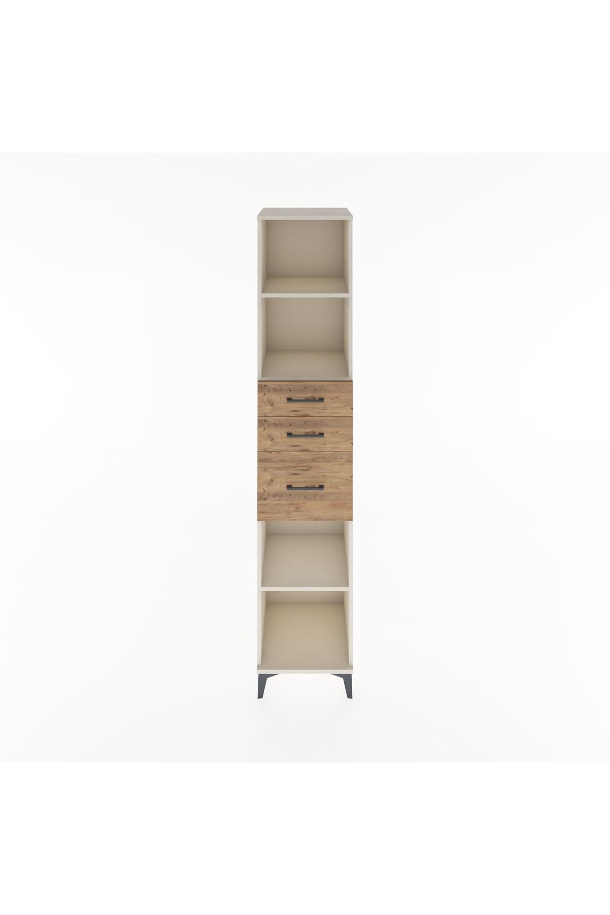 Hyperion Dolap 3 Raflı 3 Çekmeceli 44x44x221 - S61M247V3B