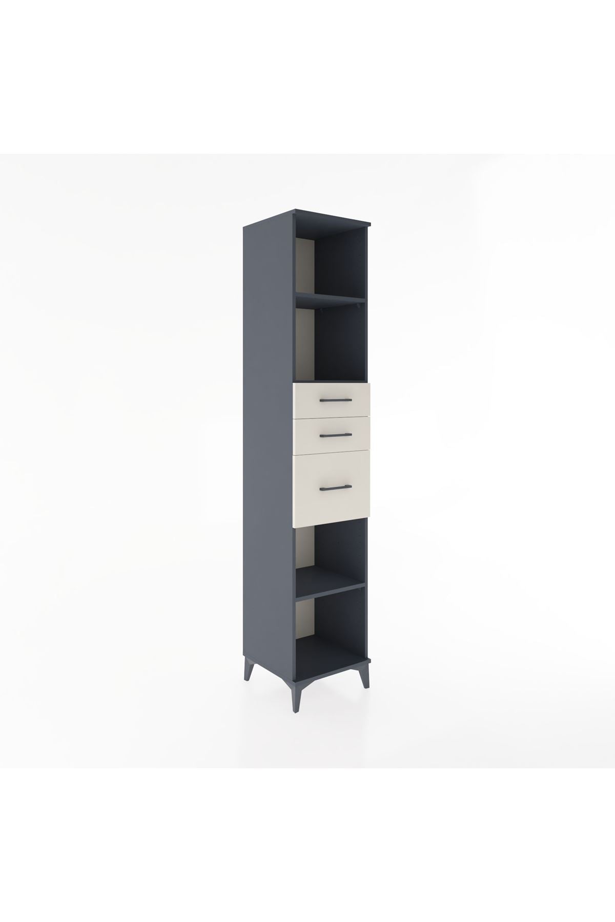 Hyperion Dolap 3 Raflı 3 Çekmeceli 44x44x221 - S61M247V4B