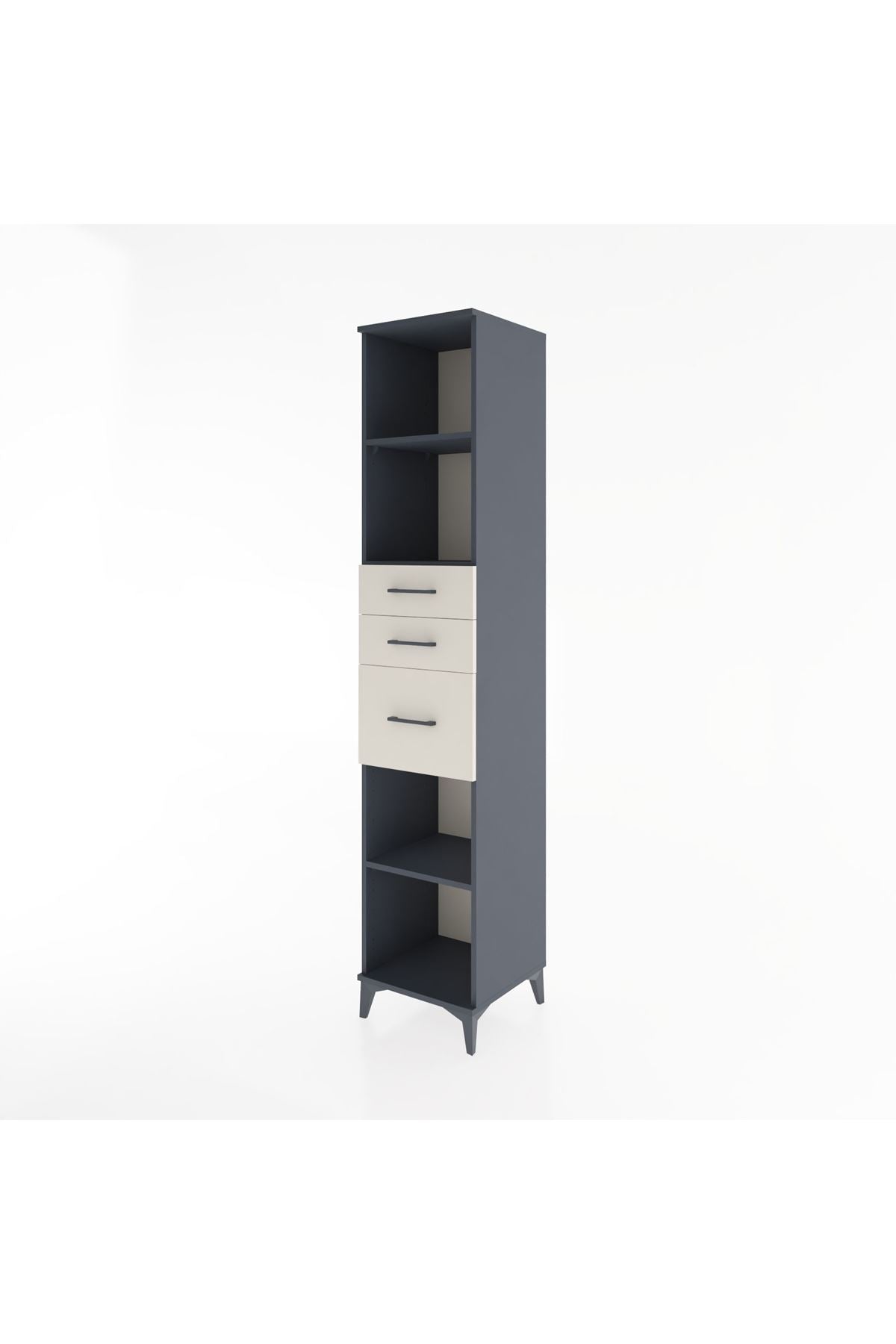 Hyperion Dolap 3 Raflı 3 Çekmeceli 44x44x221 - S61M247V4B