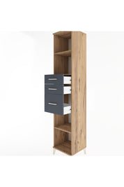 Hyperion Dolap 3 Raflı 3 Çekmeceli 44x44x221 - S61M247V8B