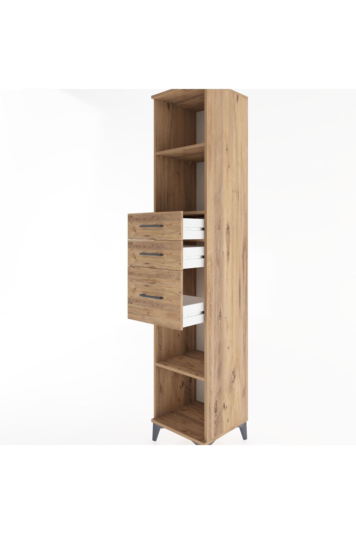 Hyperion Dolap 3 Raflı 3 Çekmeceli 44x44x221 - S61M247V9B