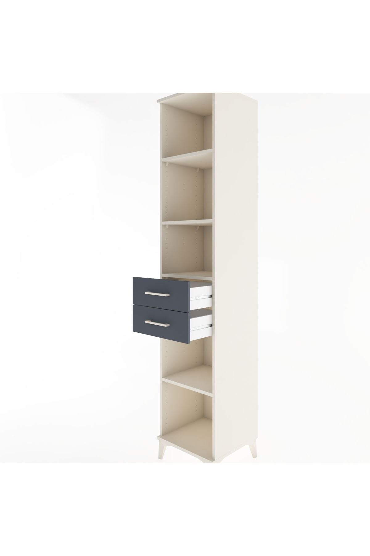 Hyperion Dolap 4 Raflı 2 Çekmeceli 44x44x221 - S61M248V2B