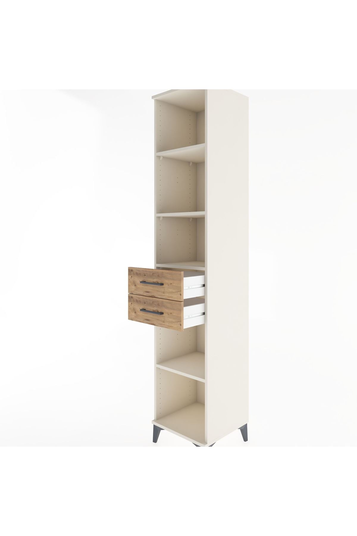 Hyperion Dolap 4 Raflı 2 Çekmeceli 44x44x221 - S61M248V3B