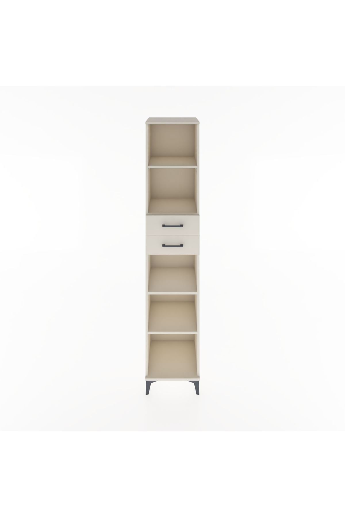 Hyperion Dolap 4 Raflı 2 Çekmeceli 44x44x221 - S61M249V1B