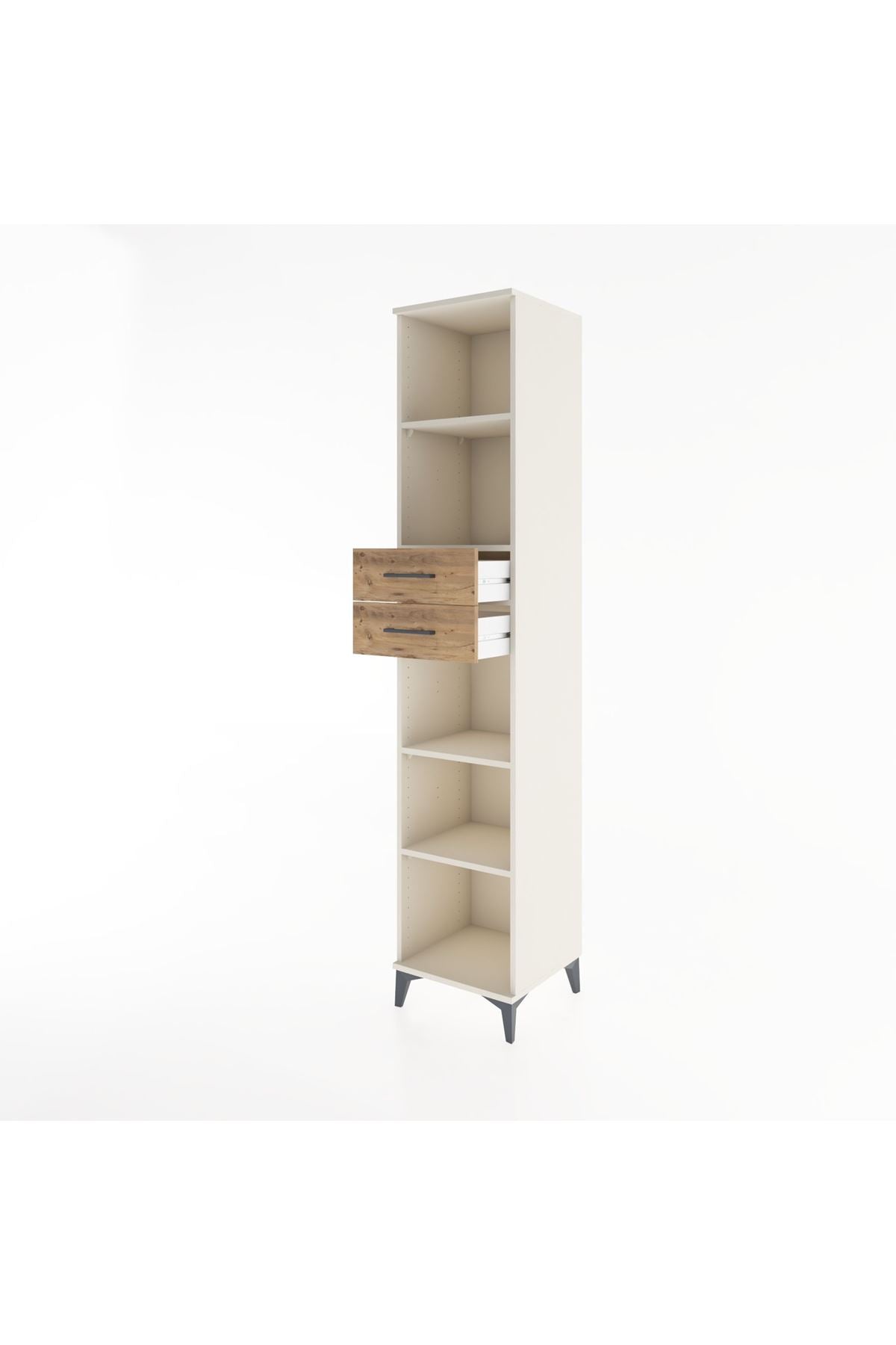 Hyperion Dolap 4 Raflı 2 Çekmeceli 44x44x221 - S61M249V3B