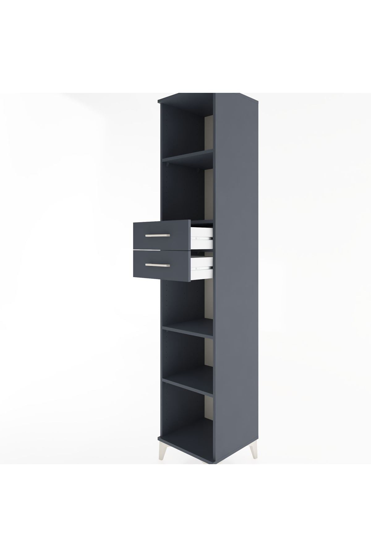 Hyperion Dolap 4 Raflı 2 Çekmeceli 44x44x221 - S61M249V5B