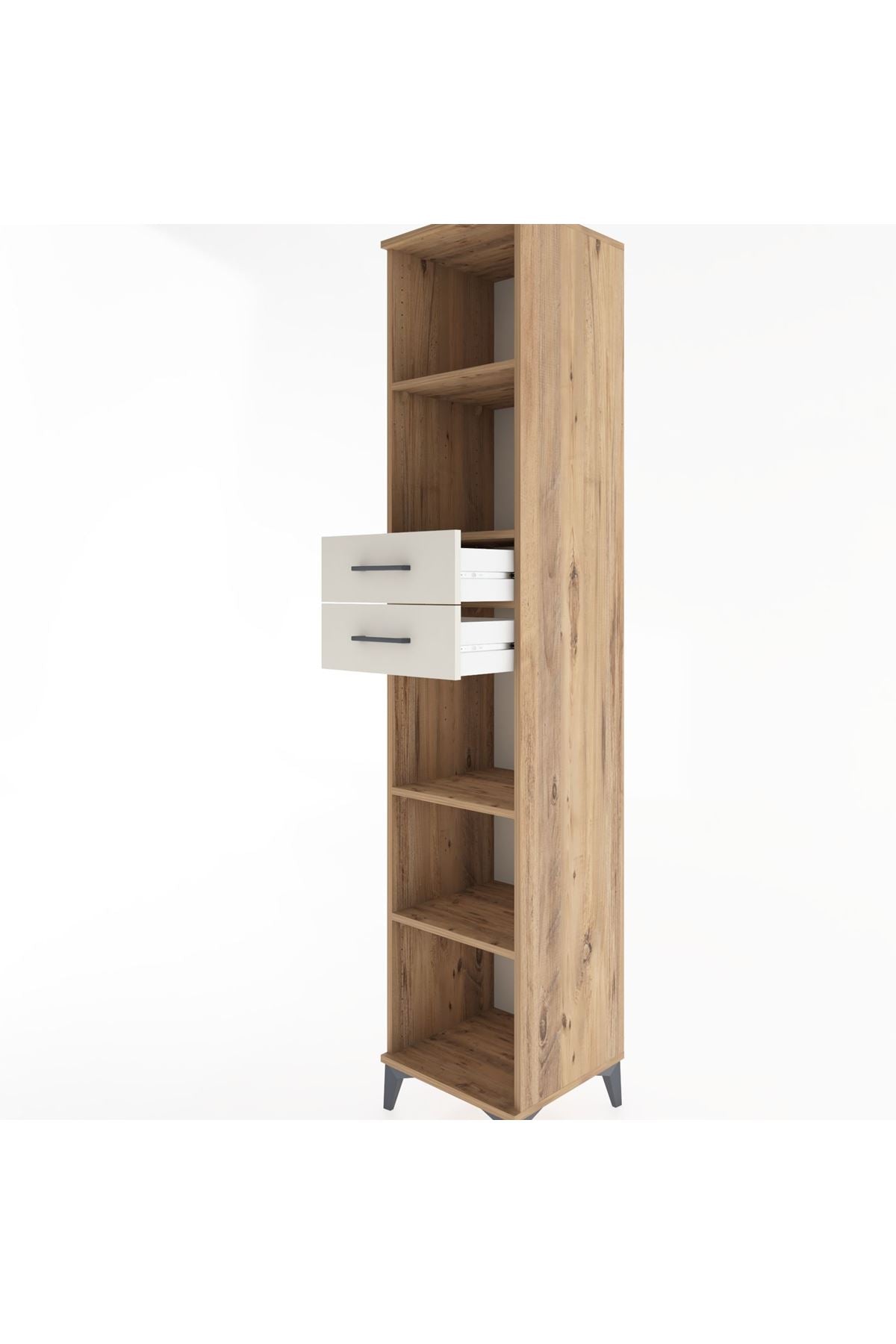 Hyperion Dolap 4 Raflı 2 Çekmeceli 44x44x221 - S61M249V7B