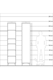 Hyperion Dolap 5 Raflı 44x44x221 Aytaşı-Aytaşı