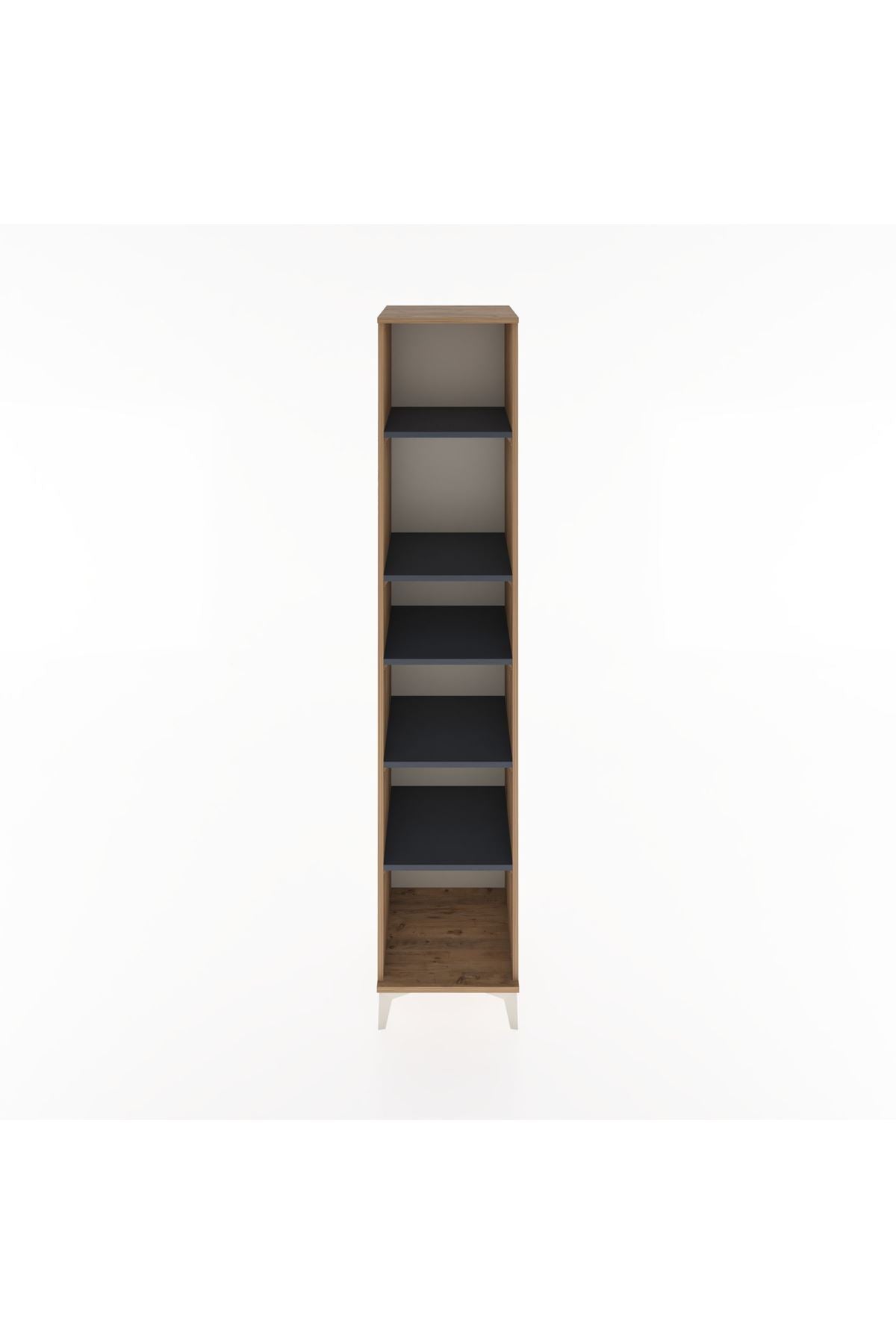 Hyperion Dolap 5 Raflı 44x44x221 Çam-Antrasit