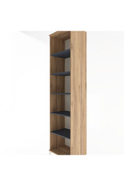 Hyperion Dolap 5 Raflı 60x44x243 Çam-Antrasit