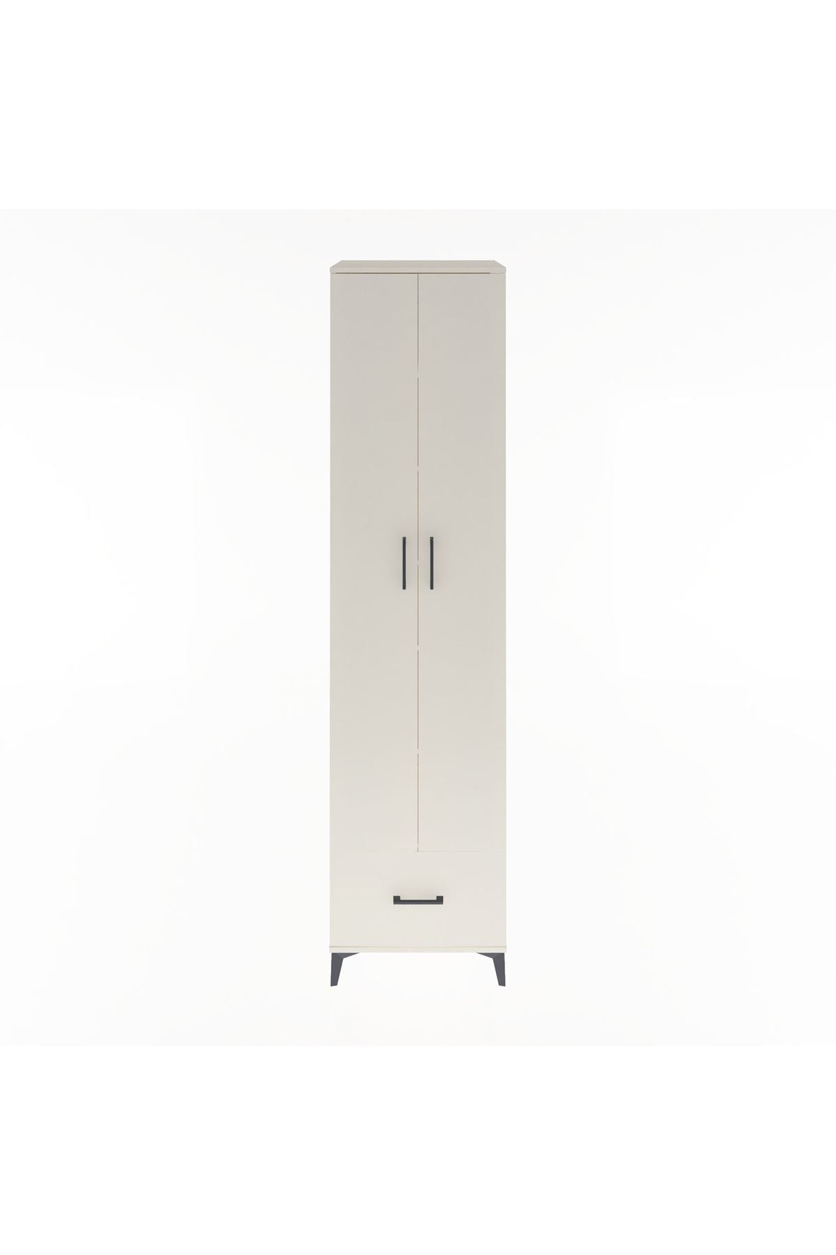 Hyperion Dolap 6 Raflı Tek Çekmeceli 2 Kapaklı 60x44x243 Aytaşı-Aytaşı