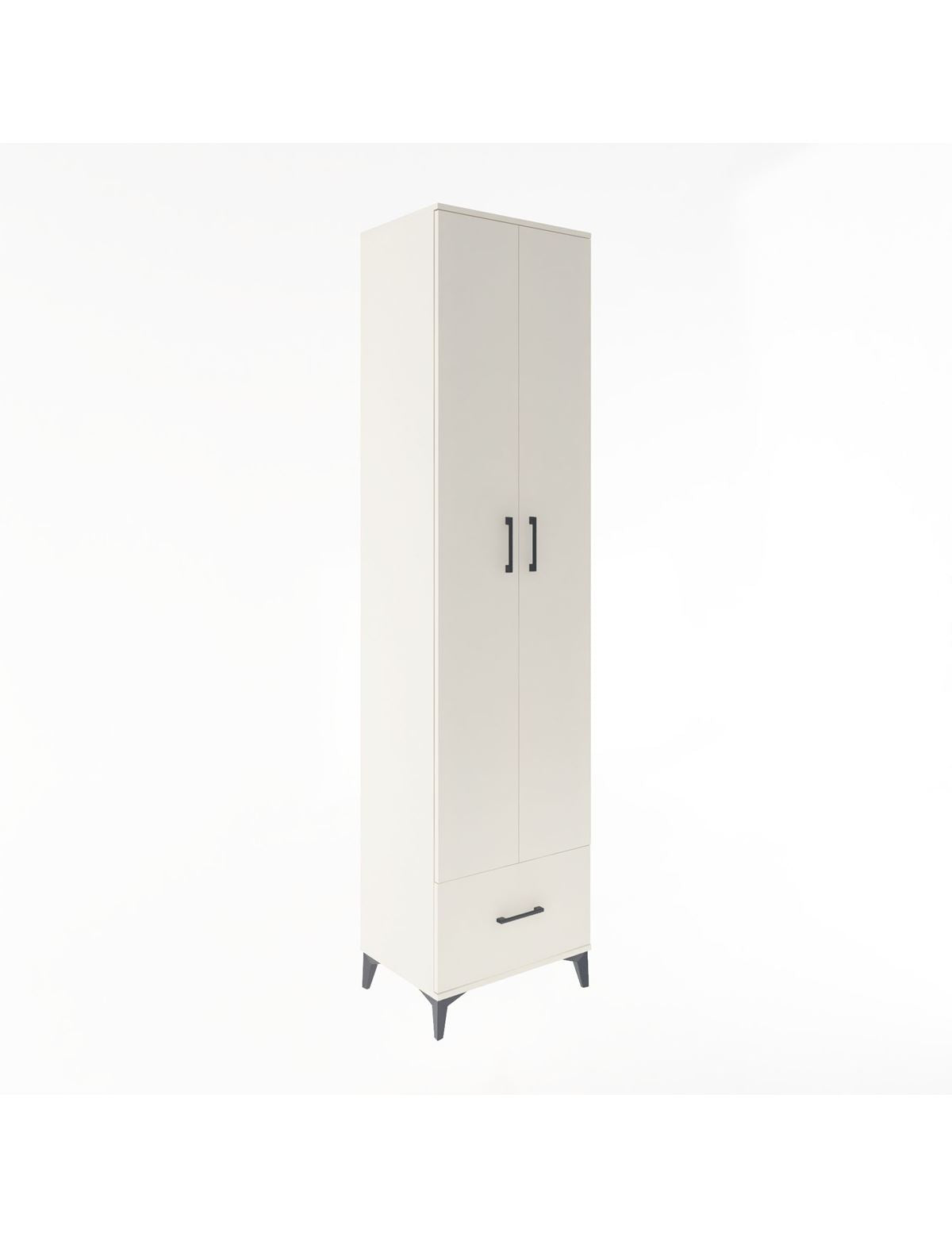 Hyperion Dolap 6 Raflı Tek Çekmeceli 2 Kapaklı 60x44x243 Aytaşı-Aytaşı