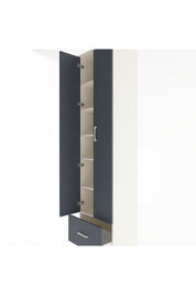 Hyperion Dolap 6 Raflı Tek Çekmeceli 2 Kapaklı 60x44x243 Aytaşı-Antrasit