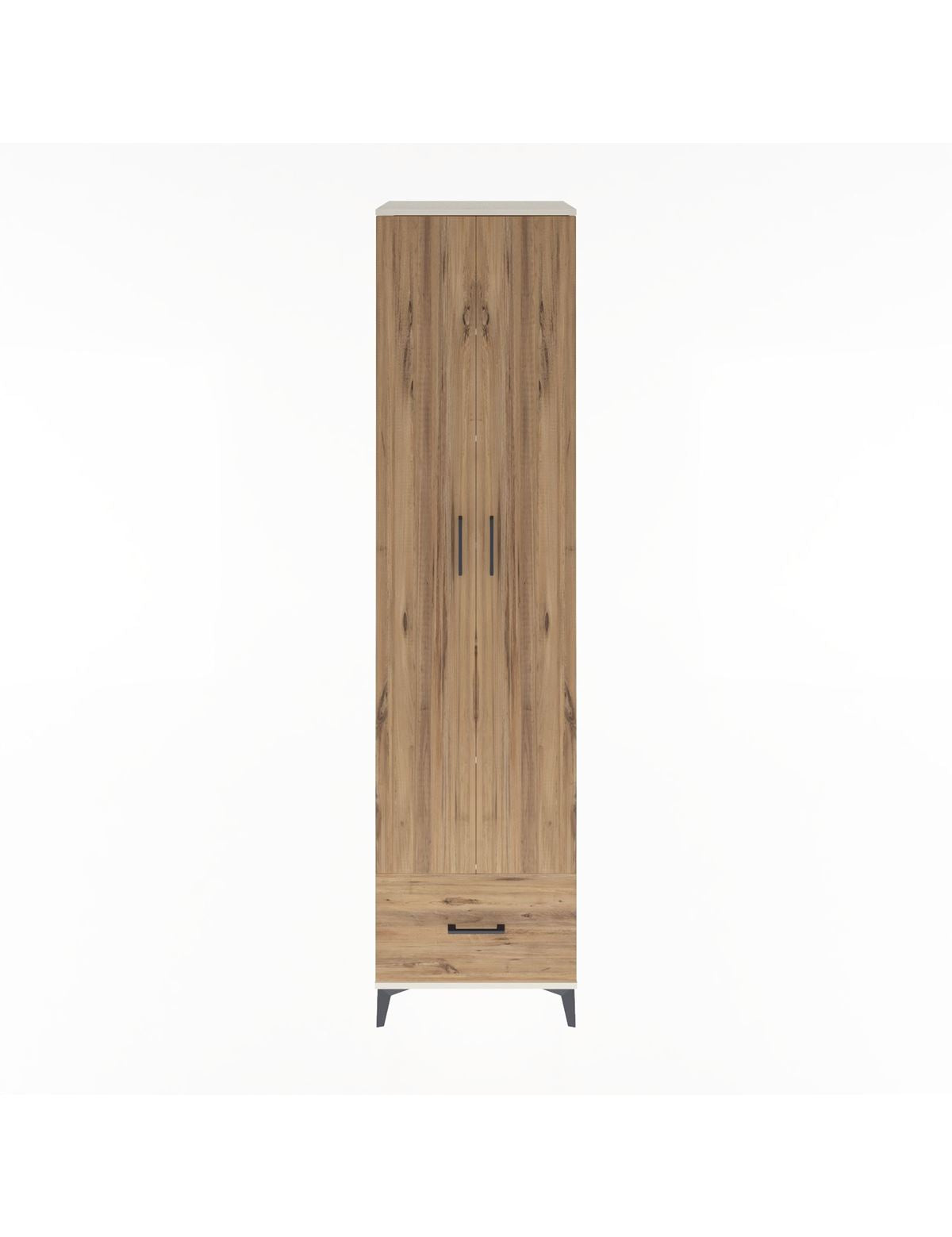 Hyperion Dolap 6 Raflı Tek Çekmeceli 2 Kapaklı 60x44x243 Aytaşı-Çam