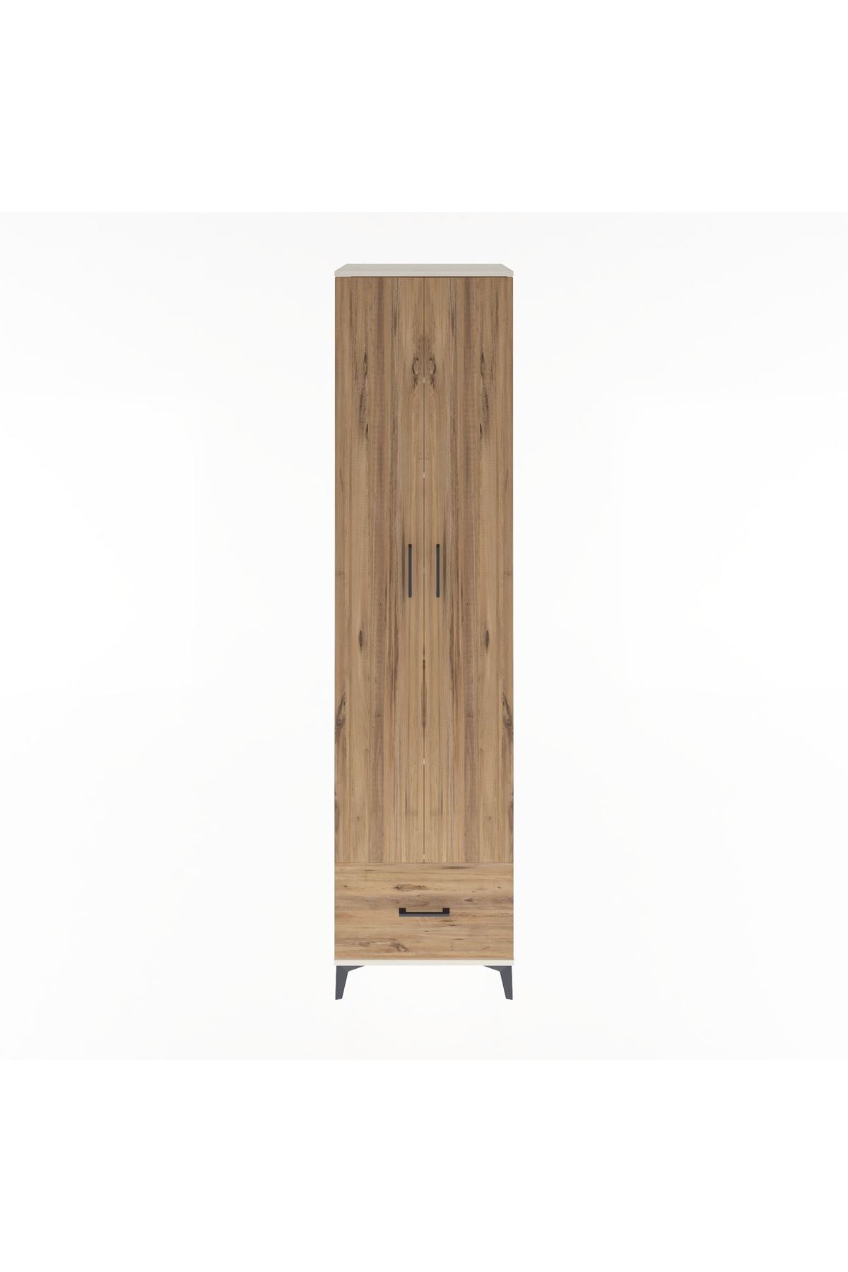 Hyperion Dolap 6 Raflı Tek Çekmeceli 2 Kapaklı 60x44x243 Aytaşı-Çam