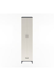 Hyperion Dolap 6 Raflı Tek Çekmeceli 2 Kapaklı 60x44x243 Antrasit-Aytaşı