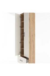 Hyperion Dolap 6 Raflı Tek Çekmeceli 2 Kapaklı 60x44x243 Çam-Aytaşı