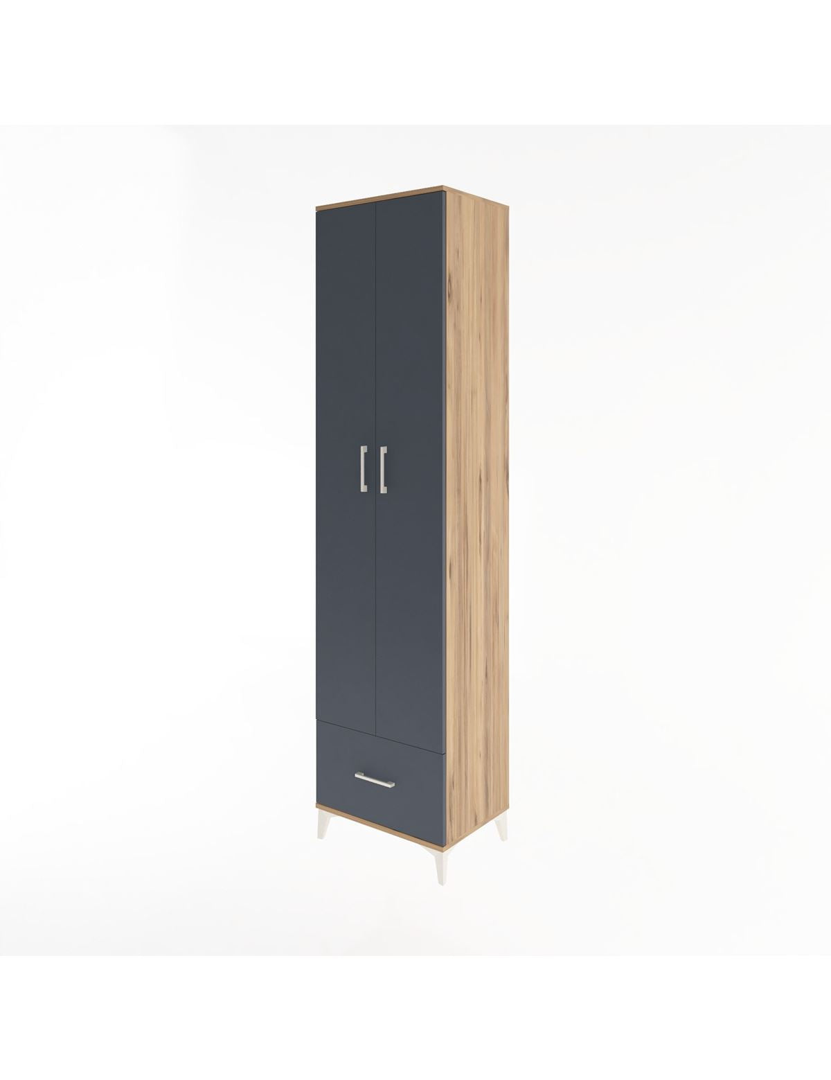 Hyperion Dolap 6 Raflı Tek Çekmeceli 2 Kapaklı 60x44x243 - S65M002V8B