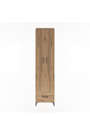 Hyperion Dolap 6 Raflı Tek Çekmeceli 2 Kapaklı 60x44x243 Çam-Çam