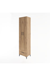 Hyperion Dolap 6 Raflı Tek Çekmeceli 2 Kapaklı 60x44x243 Çam-Çam