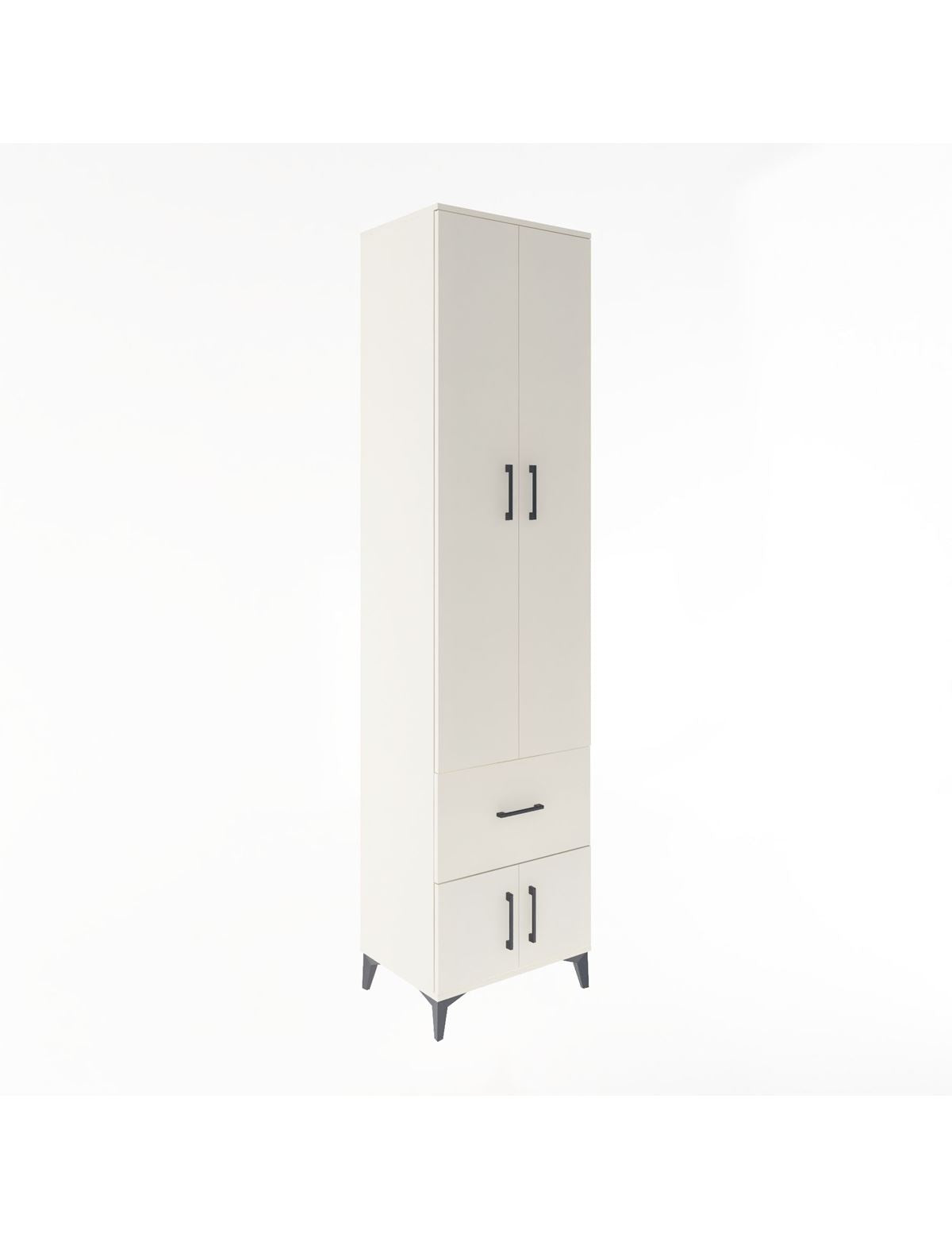 Hyperion Dolap 5 Raflı Tek Çekmeceli 4 Kapaklı 60x44x243 Aytaşı-Aytaşı