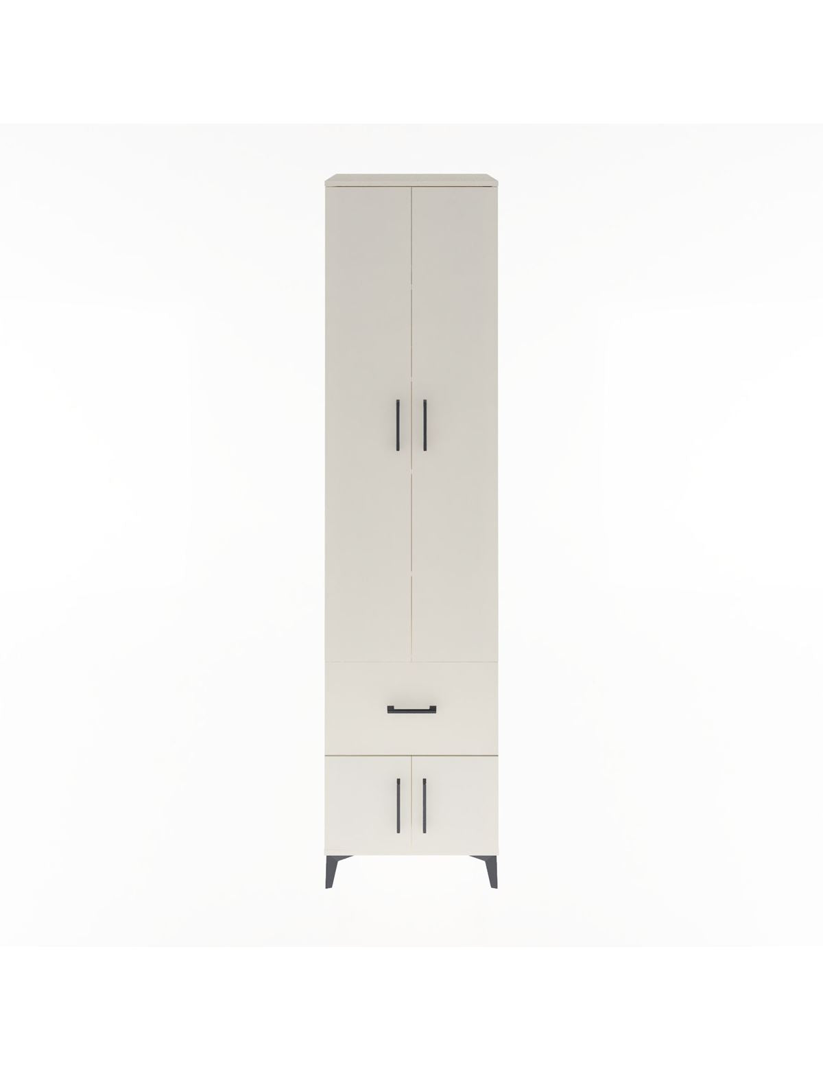 Hyperion Dolap 5 Raflı Tek Çekmeceli 4 Kapaklı 60x44x243 Aytaşı-Aytaşı